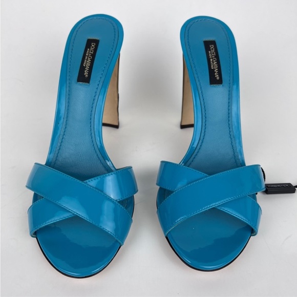 Dolce & Gabbana Jewel Gem Embellished Patent Sandals never been worn - Picture 2 of 8